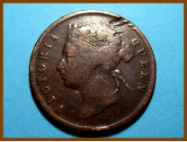 Стрейтс-Сетлментс 1 цент 1874 г.