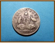 Австралия 3 пенса 1921 г. Серебро