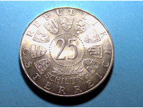 Австрия 25 шиллингов 1957 г. Серебро