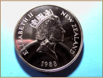Новая Зеландия 1 доллар 1988 г.