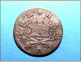 Германия 1 шиллинг Гамбург 1726 г. Серебро