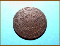 Германия 1 геллер Франкфурт 1861 г.