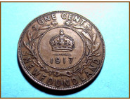 Канада 1 цент 1917 г. Ньюфаундленд