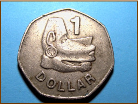  1 доллар. Соломоновы острова 1977 г.