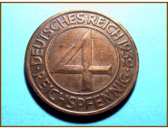 Германия 4 пфеннига Веймар 1932 г.