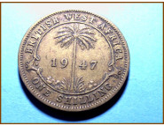 Британская Западная Африка 1 шиллинг 1947 г.