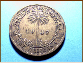 Британская Западная Африка 1 шиллинг 1947 г.