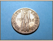 Южная Родезия 3 пенса 1935 г. Серебро