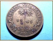Британская Западная Африка 1 шиллинг 1949 г.