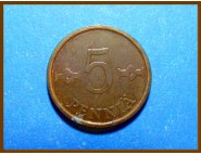 Финляндия 5 пенни 1976 г.