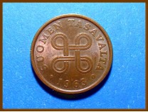 Монета Финляндия 5 пенни 1963 г.