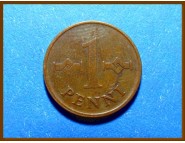 Финляндия 1 пенни 1966 г.