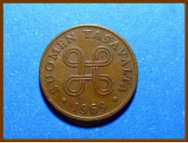 Монета Финляндия 1 пенни 1969 г.