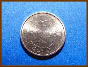Монета Финляндия 1 пенни 1974 г.