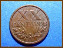 Монета Португалия 20 сентаво 1964 г.