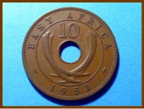 Восточная Африка 10 цент 1951 г.