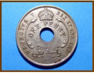 Британская Западная Африка 1 пенни 1919 г.