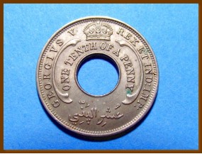 Британская Западная Африка 1/10 пенни 1936 г.