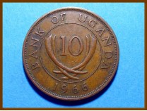 Уганда 10 центов 1966 г.