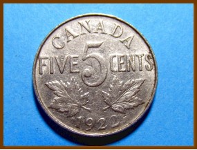 Канада 5 центов 1922 г.