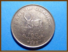 Уганда 100 шиллингов 1998 г.