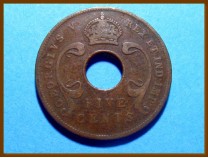 Восточная Африка 5 центов 1924 г.