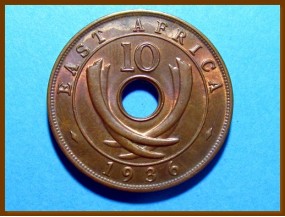 Восточная Африка 10 цент 1936 г.