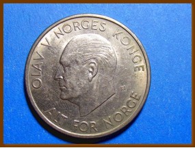 Монета Норвегия 5 крон 1963 г.