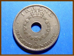 Монета Норвегия 1 крона 1926 г.