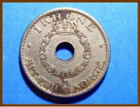 Монета Норвегия 1 крона 1950 г.