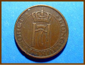 Монета Норвегия 2 эре 1937 г.