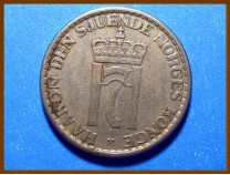 Монета Норвегия 1 крона 1954 г.