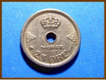 Монета Норвегия 25 эре 1949 г.