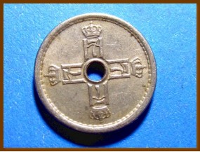 Монета Норвегия 25 эре 1949 г.