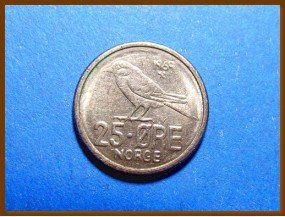 Монета Норвегия 25 эре 1969 г.