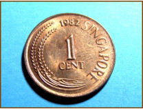 Сингапур 1 цент 1982 г.
