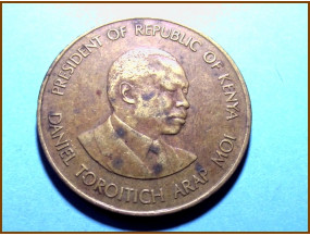 Кения 5 центов 1990 г.