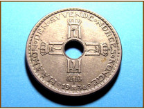Монета Норвегия 1 крона 1936 г.
