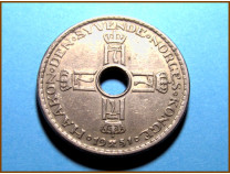 Монета Норвегия 1 крона 1951 г.