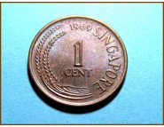 Сингапур 1 цент 1969 г.