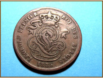 Бельгия 2 сантима 1835 г.