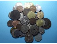 Набор иностранных монет 56 штук Подборка