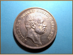 Германия 3 марки. Саксония 1913 г. Серебро