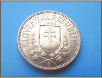 Словакия 20 крон 1941 г. Серебро