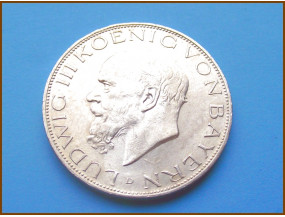 Германия Бавария 3 марки 1914 г. Серебро