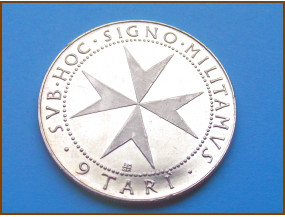 Мальта Мальтийский орден 9 тари 1967 г. Серебро