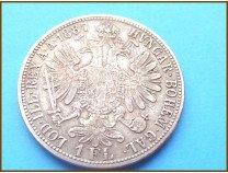 Венгрия 1 флорин 1887 г. Серебро