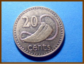 Фиджи 20 центов 1990 г.