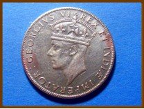 Восточная Африка 1 шиллинг 1941 г. Серебро