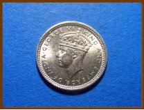 Британская Малайя 5 центов 1945 г. Серебро